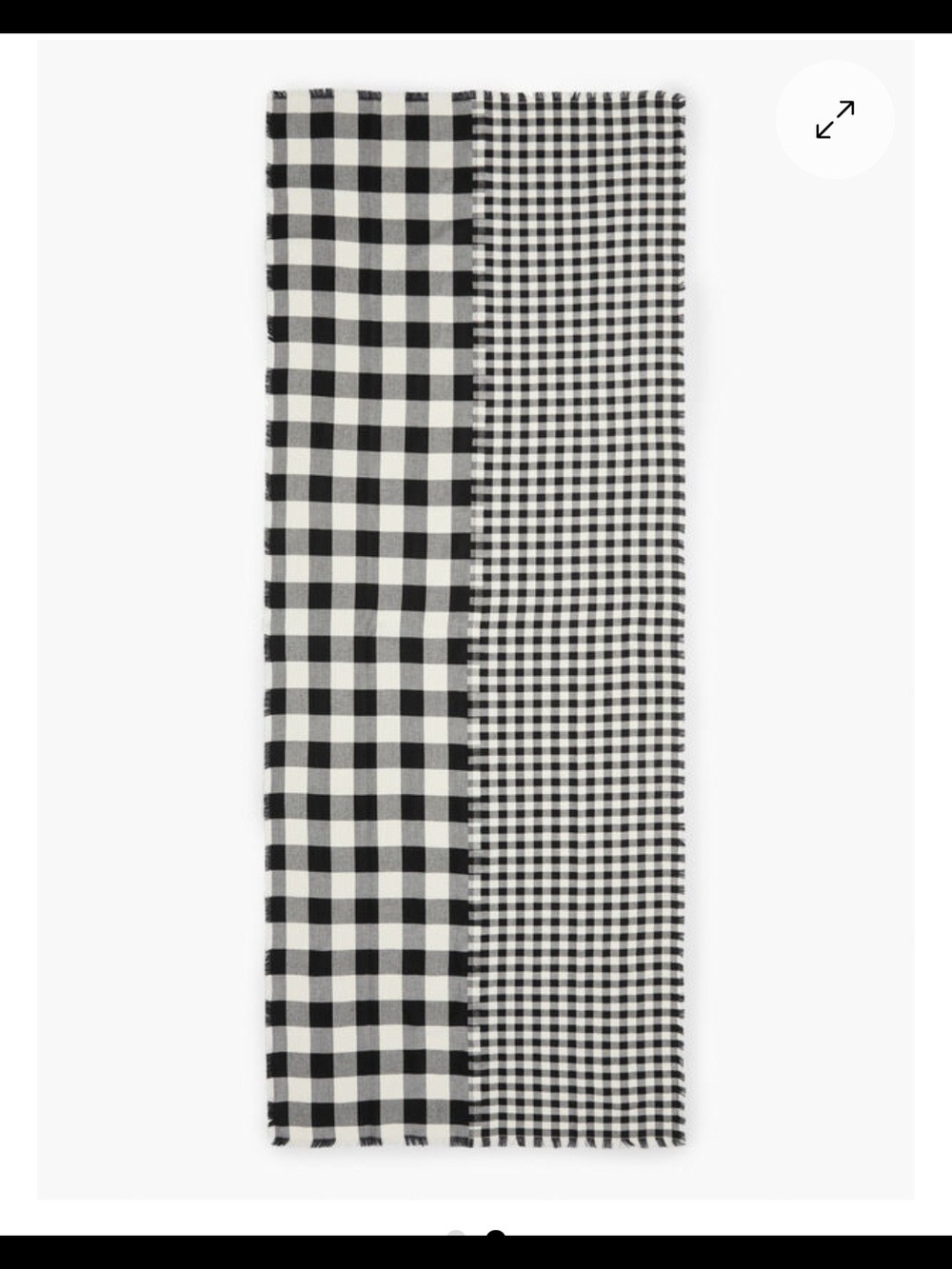 NWT BLACK AND WHITE TALBOTS SCARF - Picture 10 of 11